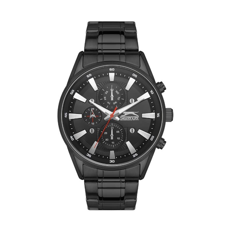 Slazenger Gents Stainless Steel Watch SL.09.2118.2.05 Black
