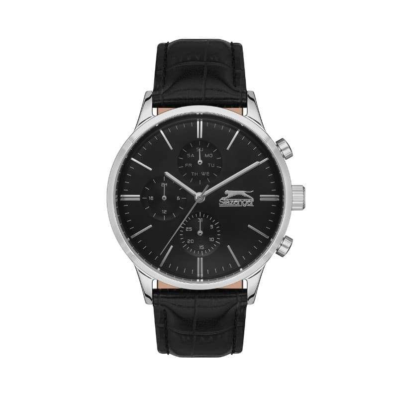 Slazenger Gents Stainless Steel Watch SL.09.2124.2.01 Black
