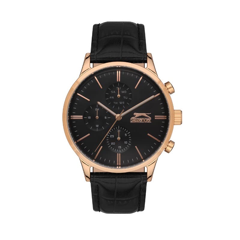 Slazenger Gents Stainless Steel Watch SL.09.2124.2.04 Black