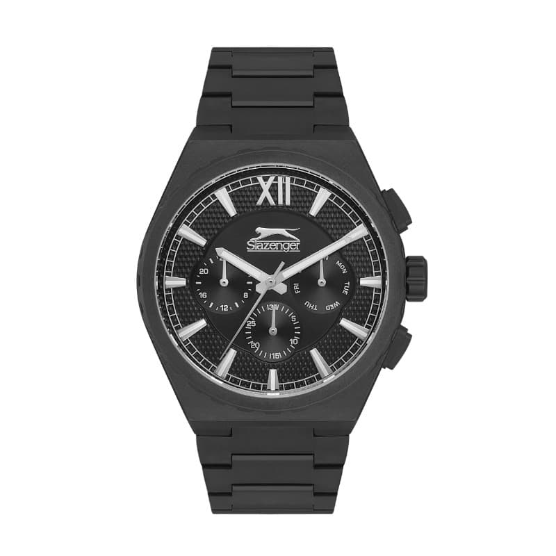 Slazenger Gents Stainless Steel Watch SL.09.2128.2.05 Black