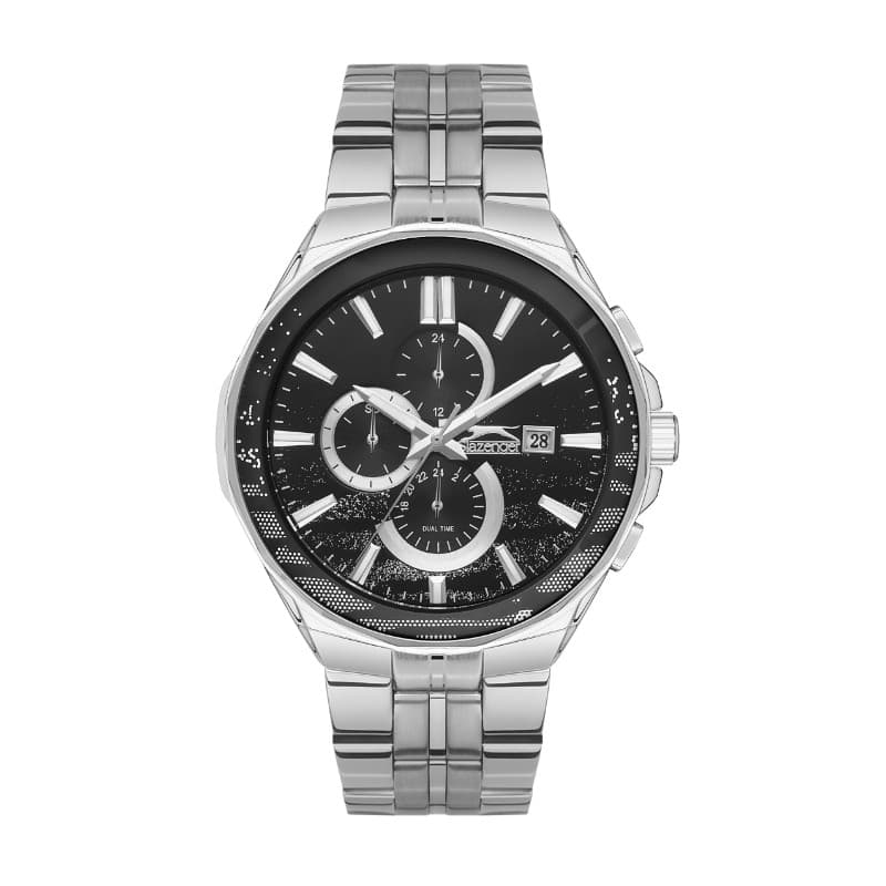 Slazenger Gents Stainless Steel Watch SL.09.2129.2.01 Black