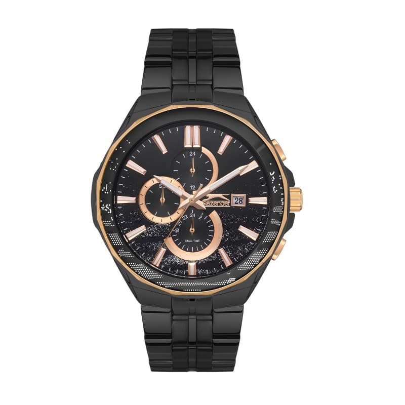 Slazenger Gents Stainless Steel Watch SL.09.2129.2.03 Black