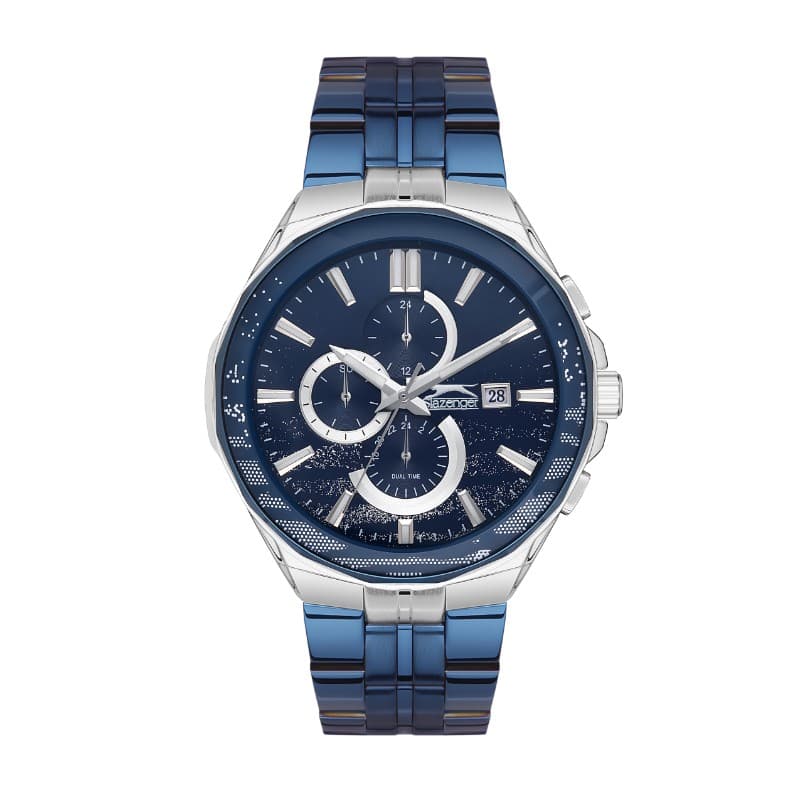 Slazenger Gents Stainless Steel Watch SL.09.2129.2.05 Blue