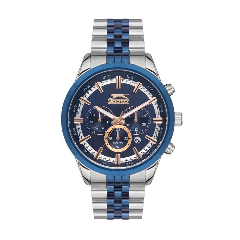 Slazenger Gents Stainless Steel Watch SL.09.2131.2.02 Blue