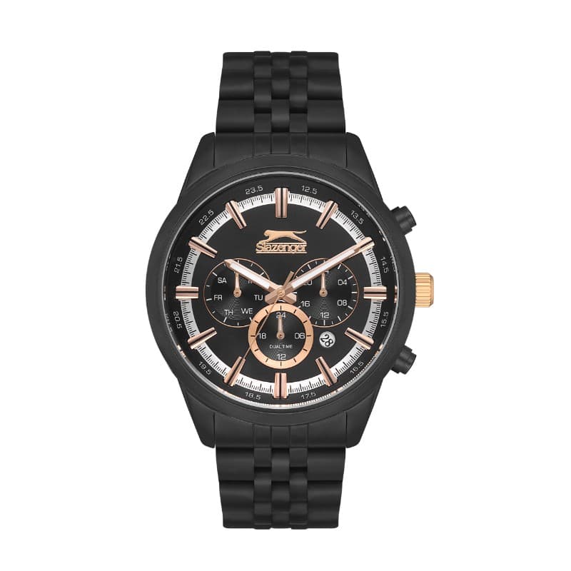Slazenger Gents Stainless Steel Watch SL.09.2131.2.03 Black