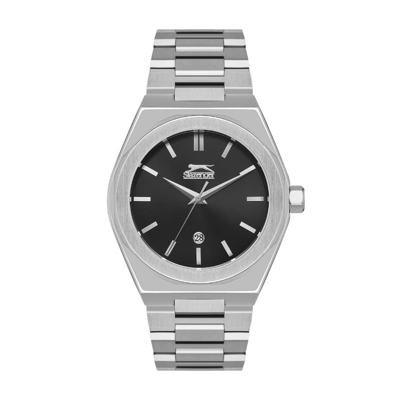 Slazenger Gents Stainless Steel Watch SL.09.2144.1.01 Black