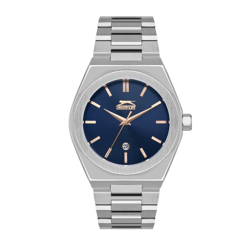 Slazenger Gents Stainless Steel Watch SL.09.2144.1.02 Blue