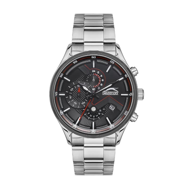 Slazenger Gents Stainless Steel Watch SL.09.2146.2.01 Black