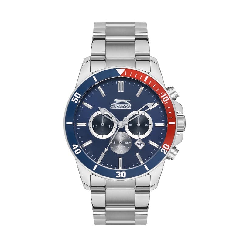 Slazenger Gents Stainless Steel Watch SL.09.2147.2.02 Blue