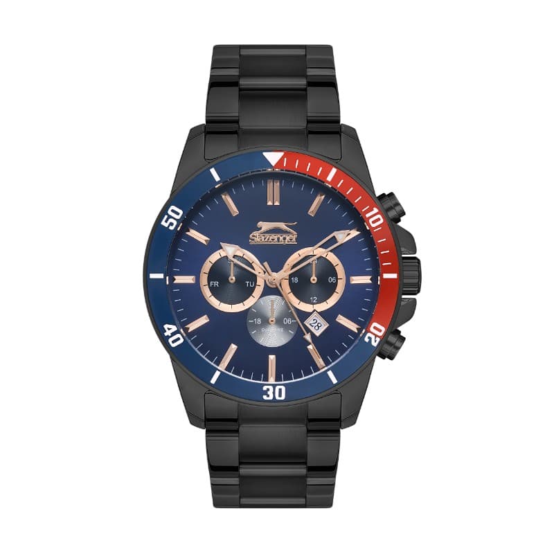 Slazenger Gents Stainless Steel Watch SL.09.2147.2.05 Blue