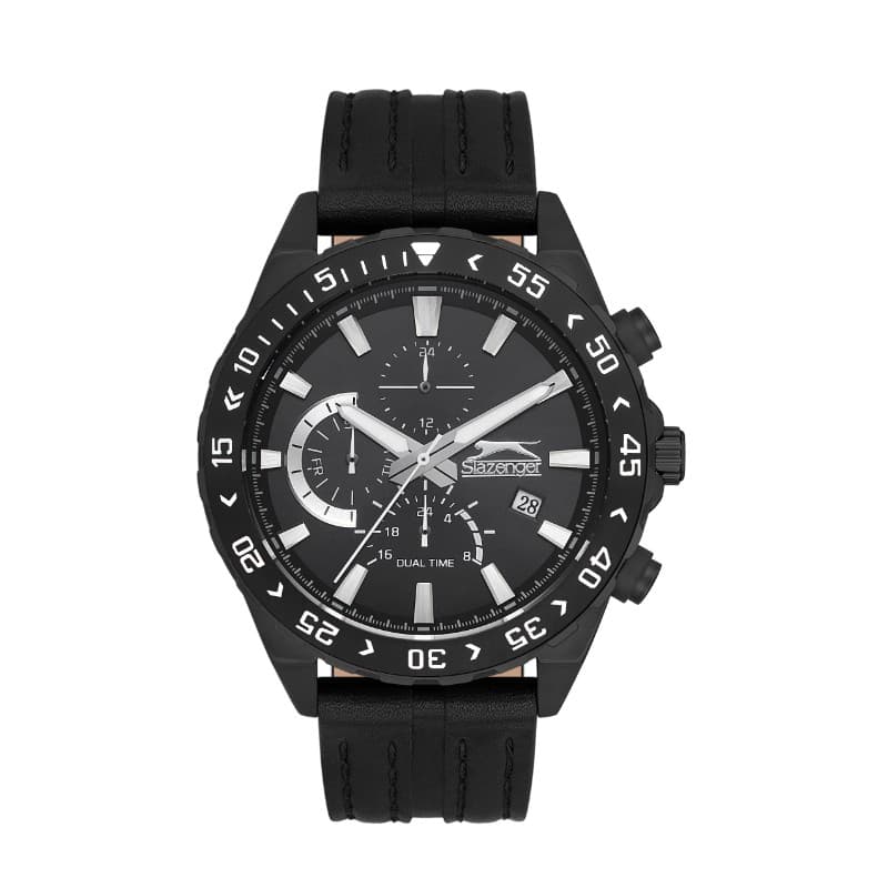 Slazenger Gents Stainless Steel Watch SL.09.2152.2.03 Black