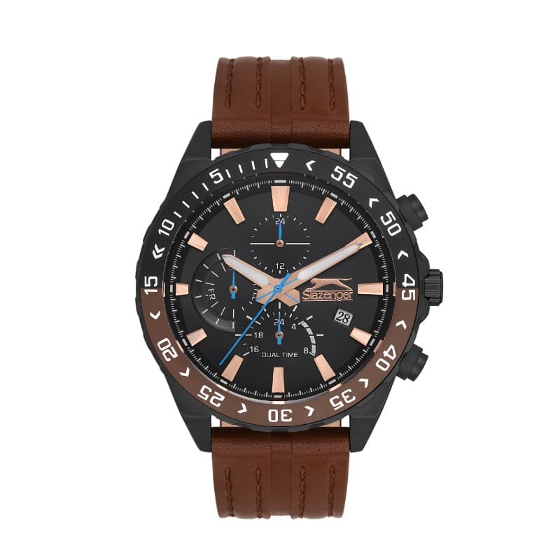 Slazenger Gents Stainless Steel Watch SL.09.2152.2.04 Black