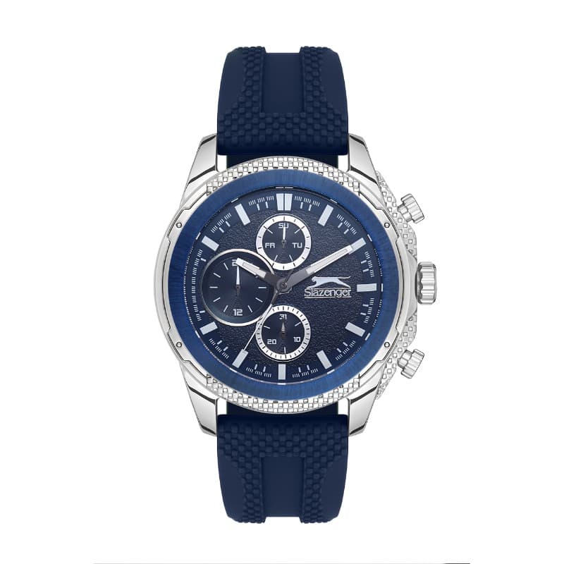 Slazenger Gents Stainless Steel Watch SL.09.2153.2.05 Blue