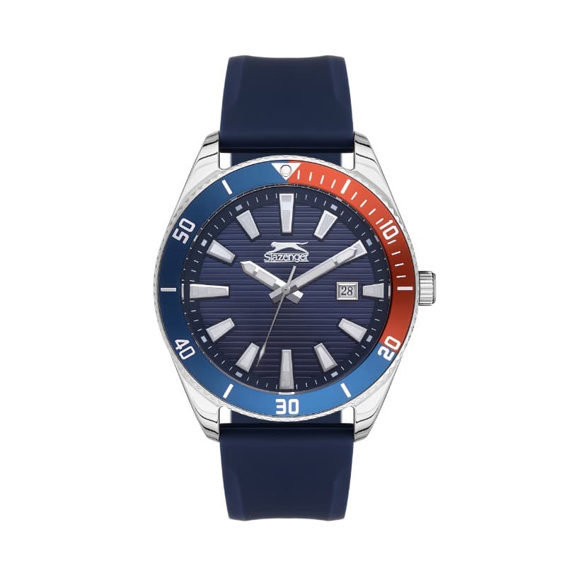 Slazenger Gents Stainless Steel Watch SL.09.2174.2.02 Blue