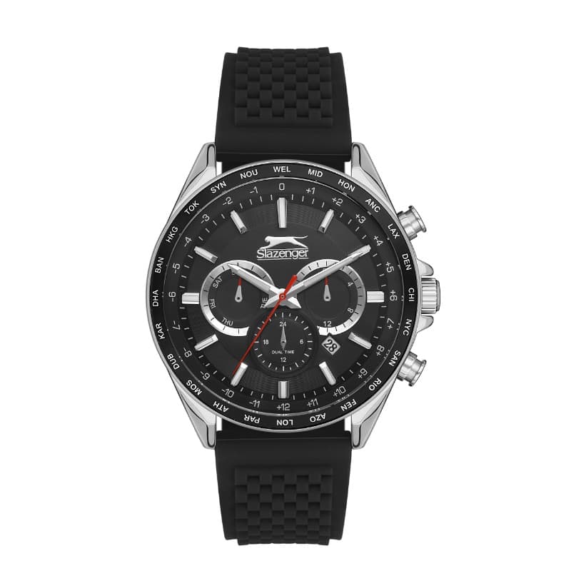 Slazenger Gents Stainless Steel Watch SL.09.2179.2.01 Black