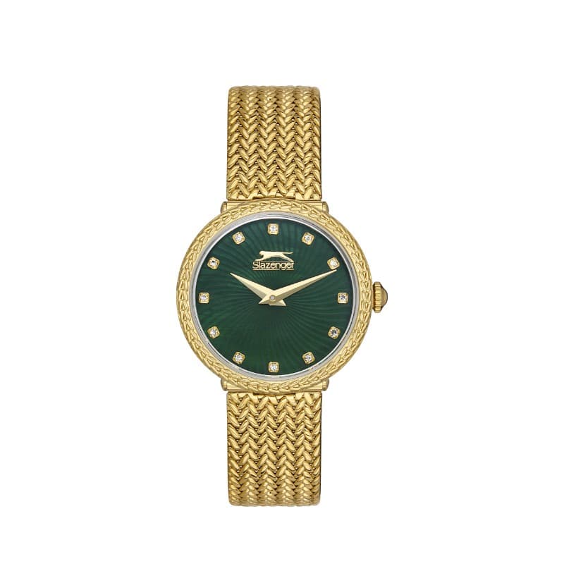 Slazenger Ladies Stainless Steel Watch SL.09.2148.3.02 Green
