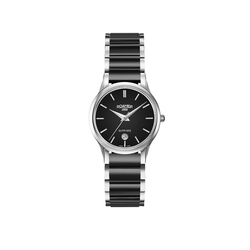 Roamer Ladies Quartz Stainless Steel Watch 657844 41 55 60 Black