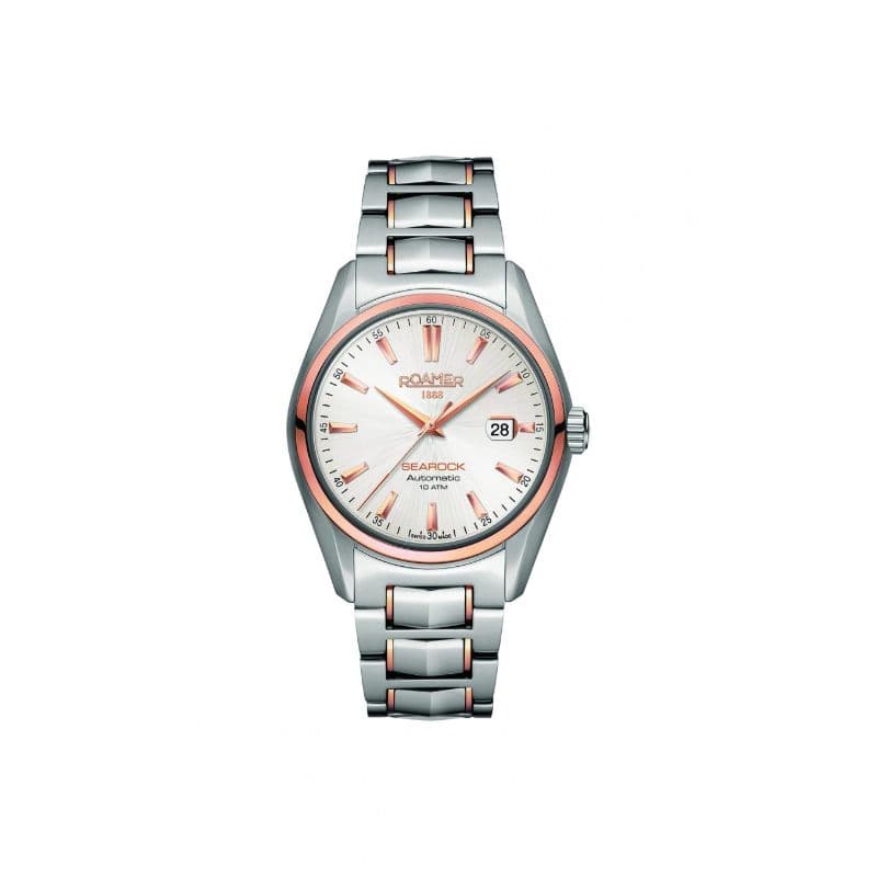Roamer Gents Automatic Stainless Steel Watch 210633 49 25 20 Rose Gold