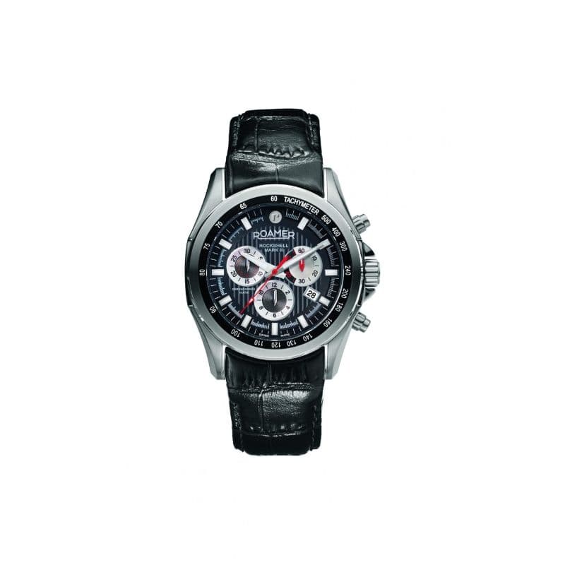 Roamer Gents Quartz Genuine Leather Watch 220837 41 55 02 Black