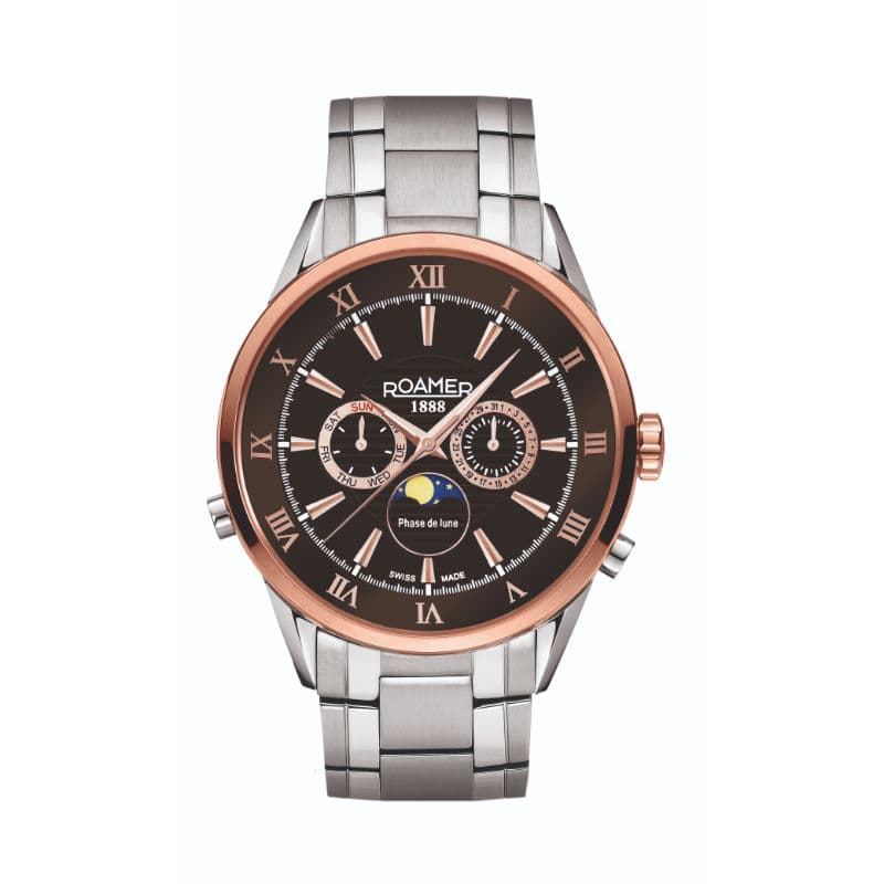 Roamer Gents Quartz Stainless Steel Watch 508821 47 63 50 Brown