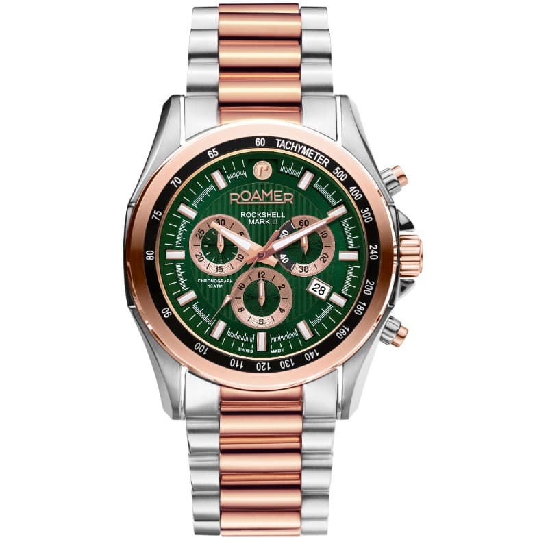Roamer Gents Quartz Stainless Steel Watch 220837 49 75 20 Green