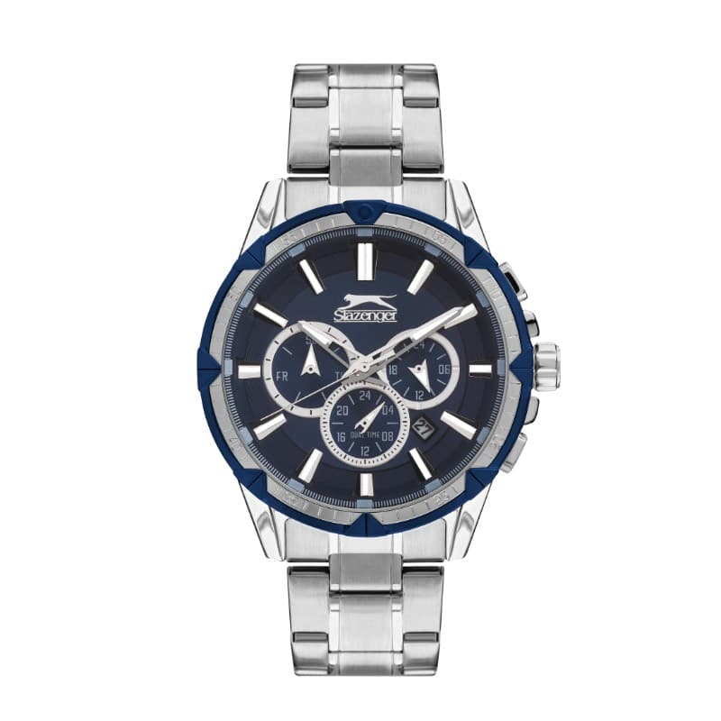 Slazenger Gents Stainless Steel Watch SL.9.2035.2.02 Blue