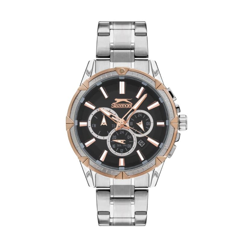 Slazenger Gents Stainless Steel Watch SL.9.2035.2.04 Black