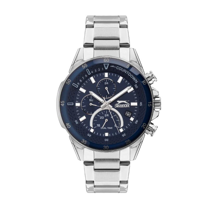 Slazenger Gents Stainless Steel Watch SL.9.2056.2.02 Blue