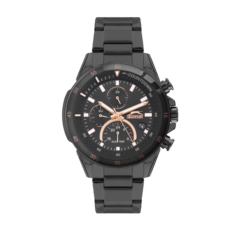 Slazenger Gents Stainless Steel Watch SL.9.2056.2.03 Black