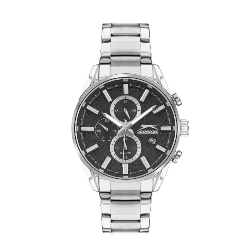 Slazenger Gents Stainless Steel Watch SL.9.2059.2.05 Black