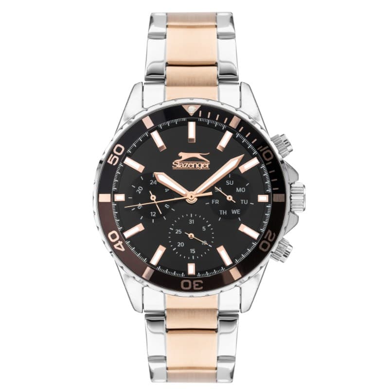 Slazenger Gents Stainless Steel Watch SL.9.2065.2.04 Black