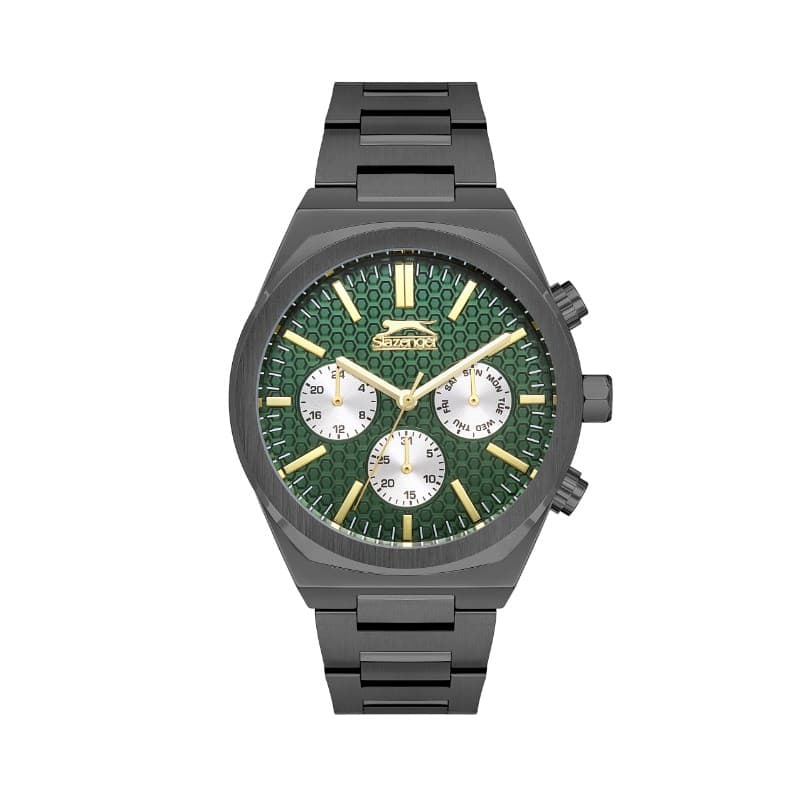 Slazenger Gents Stainless Steel Watch SL.9.2137.2.05 Green