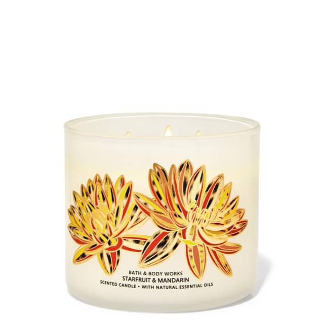 Bath and Body Works Starfruit & Mandarin 3-Wick Candle