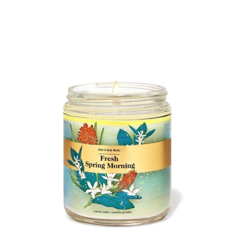 Bath and Body Works Fresh Spring Morning Single Wick Candle