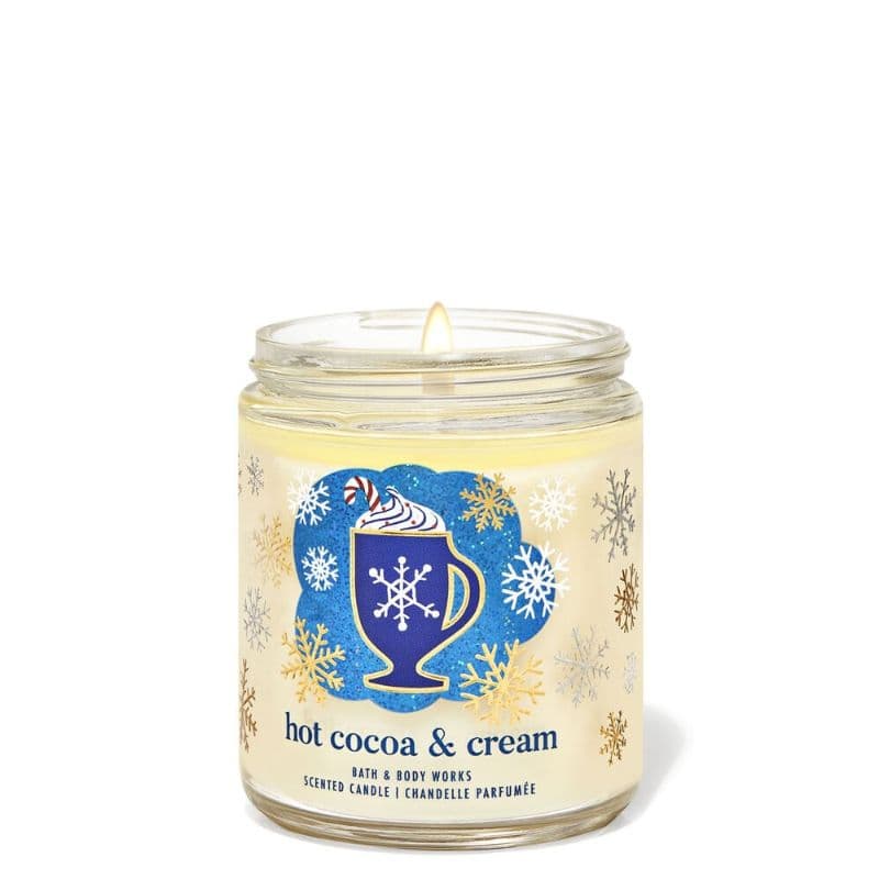 Bath and Body Works Hot Cocoa & Cream Single Wick Candle