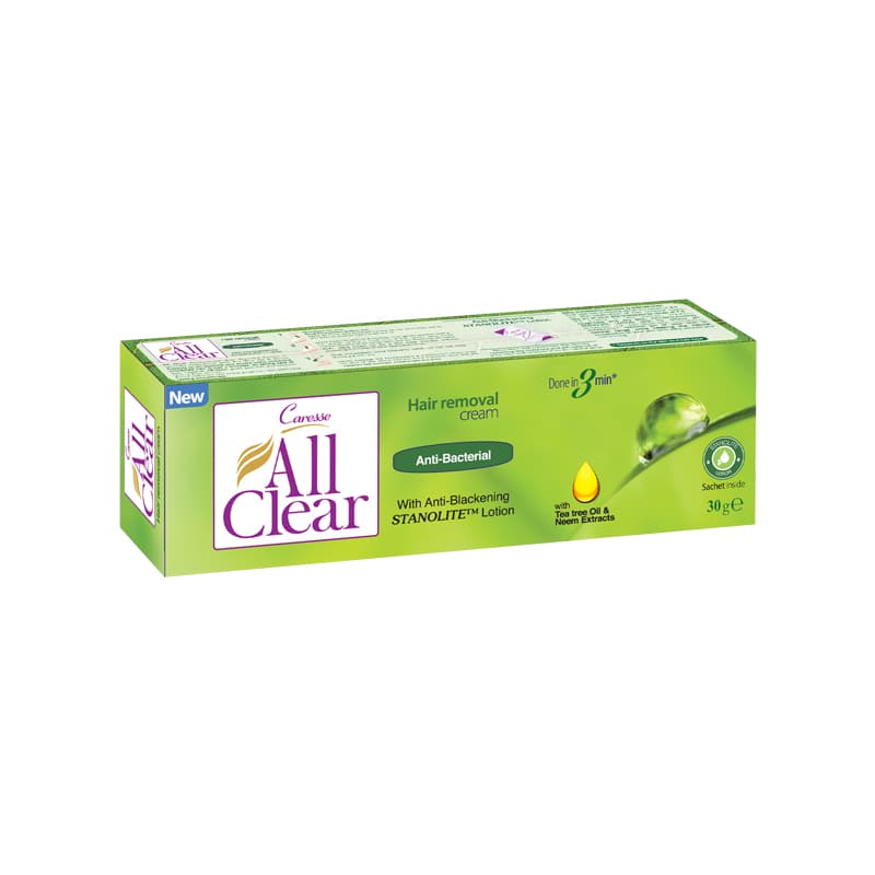 All Clear Anti-Bacterial Hair Removal Cream 30g