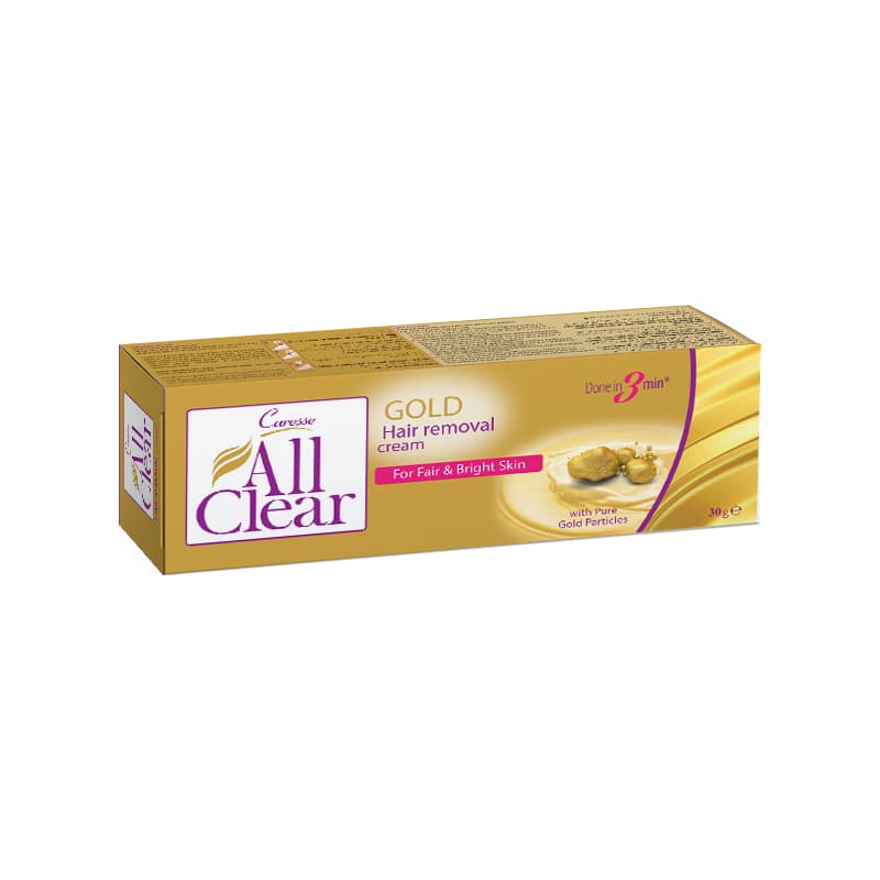All Clear Gold Hair Removal Cream 30g