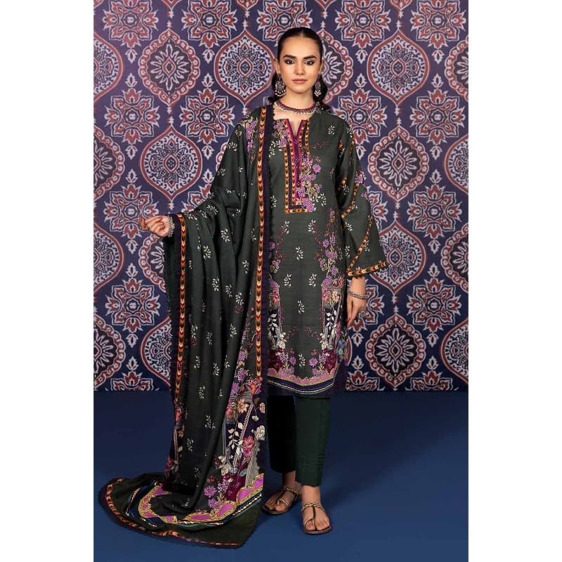 Ideas Khaddar Printed Unstitched Suit K-32012 3PC