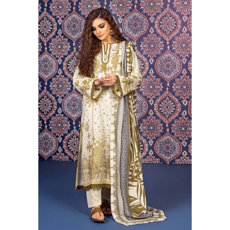 Ideas Khaddar Printed Unstitched Suit K-32014 3PC