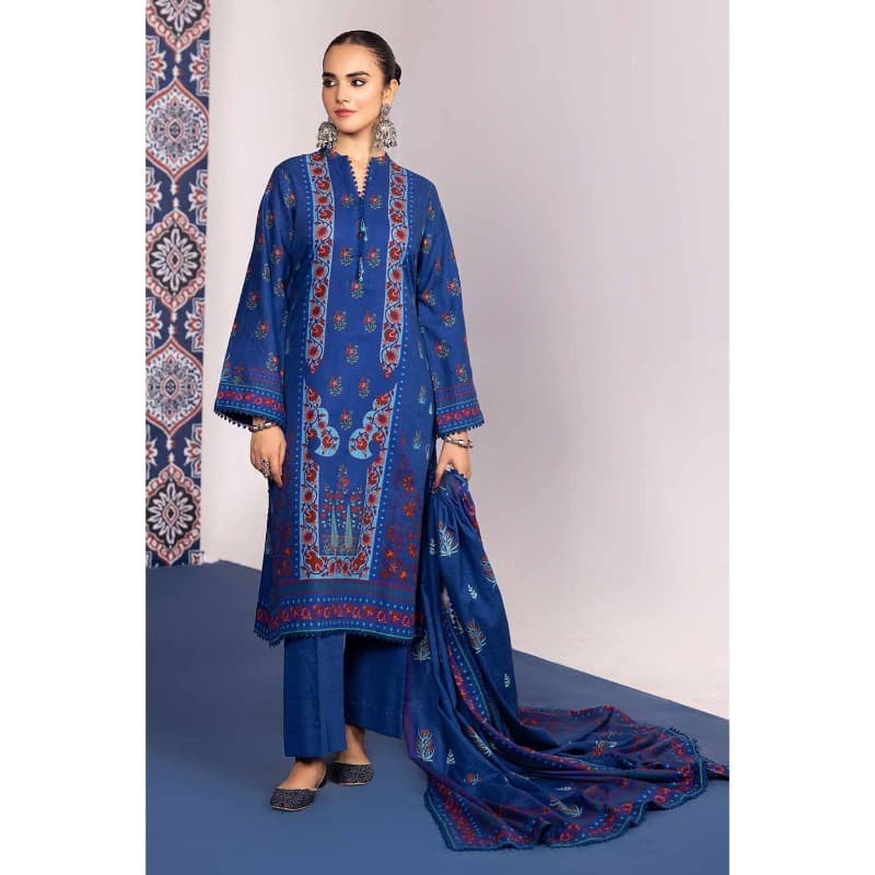 Ideas Khaddar Printed Unstitched Suit K-32018 3PC