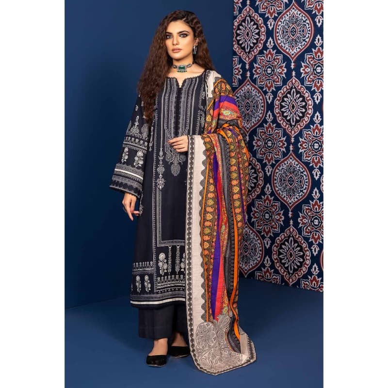 Ideas Khaddar Printed Unstitched Suit K-32033 3PC