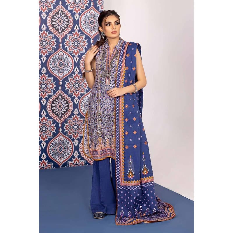 Ideas Khaddar Printed Unstitched Suit K-32035A 3PC