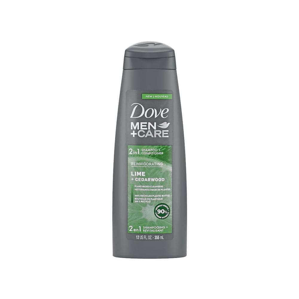 Dove Men Care 2 in 1 Shampoo Conditioner Lime & CedarWood 355ml