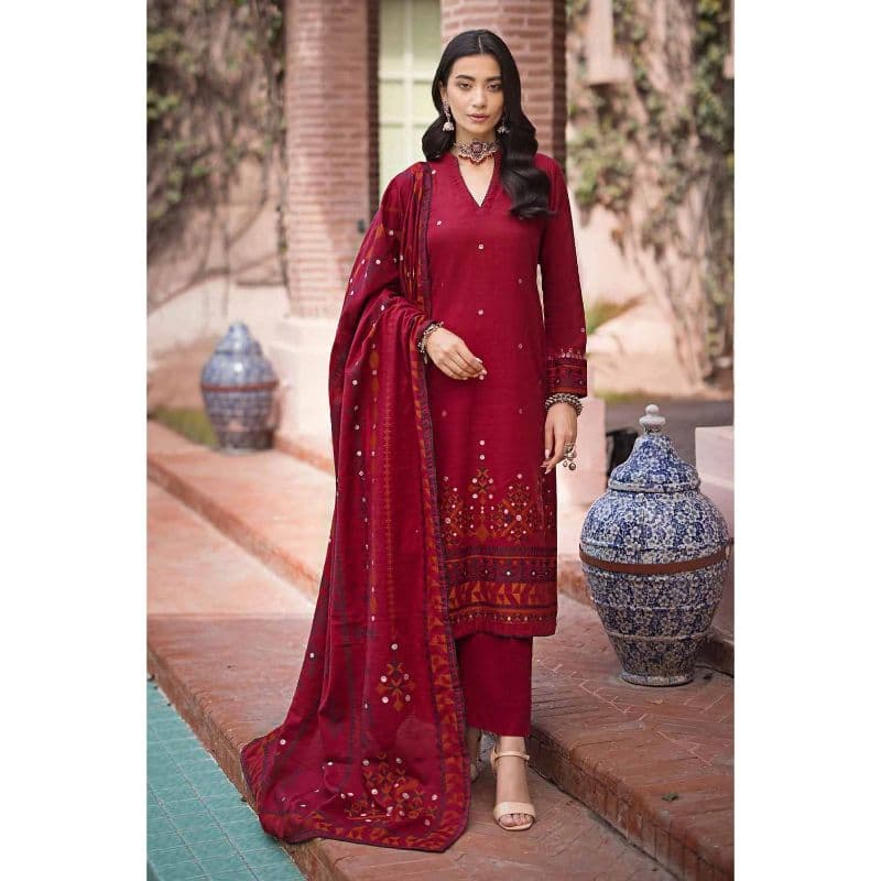 Ideas Khaddar Jacquard Unstitched Suit MJ-32065 3PC