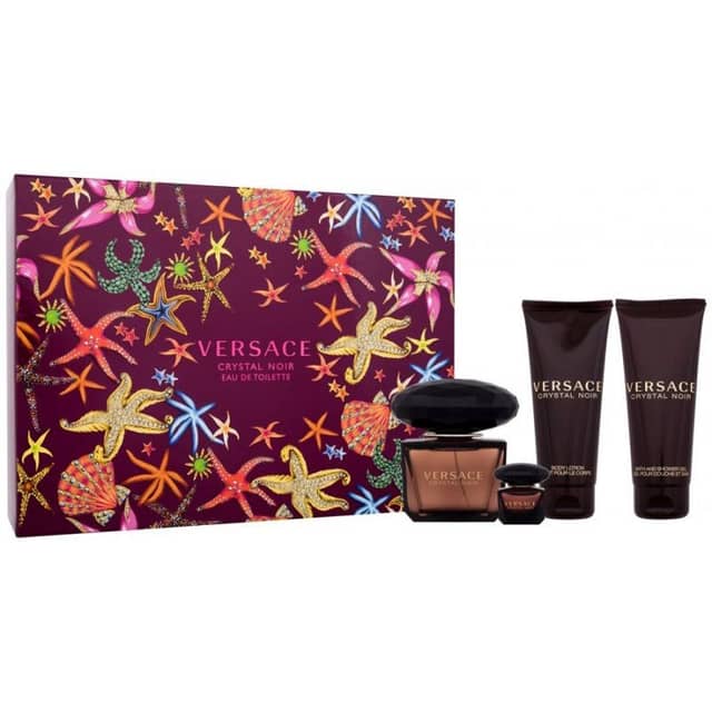 Versace Ladies Crystal Noir Gift Set Fragrances