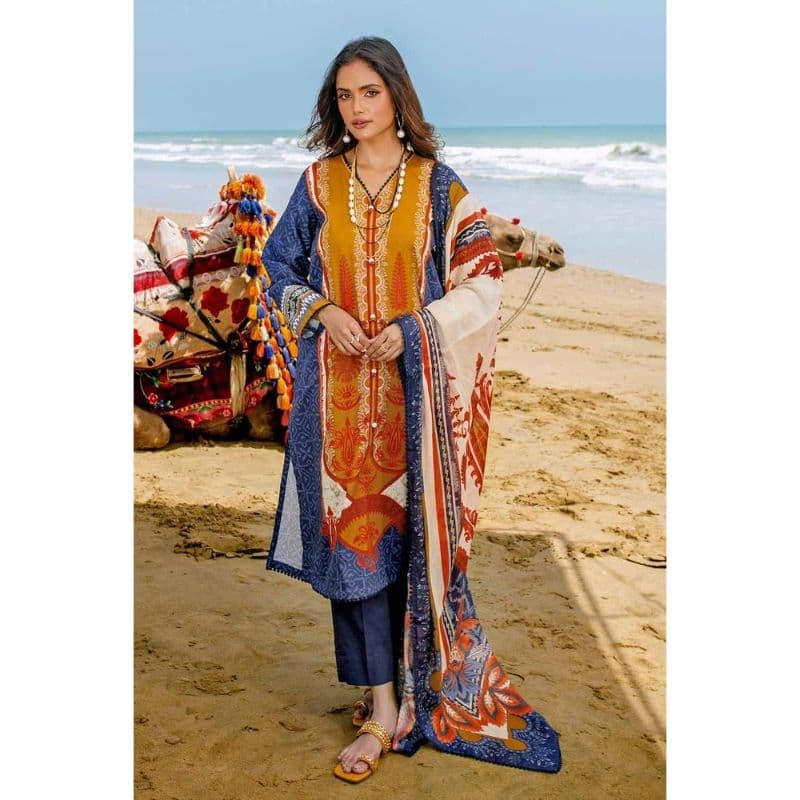 Ideas Digital Printed Corduroy Unstitched Suit CD-32008 3PC