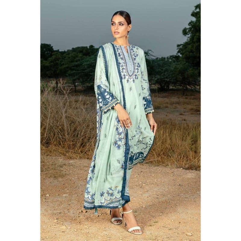 Ideas Printed Corduroy Unstitched Suit CD-32004 A 3PC