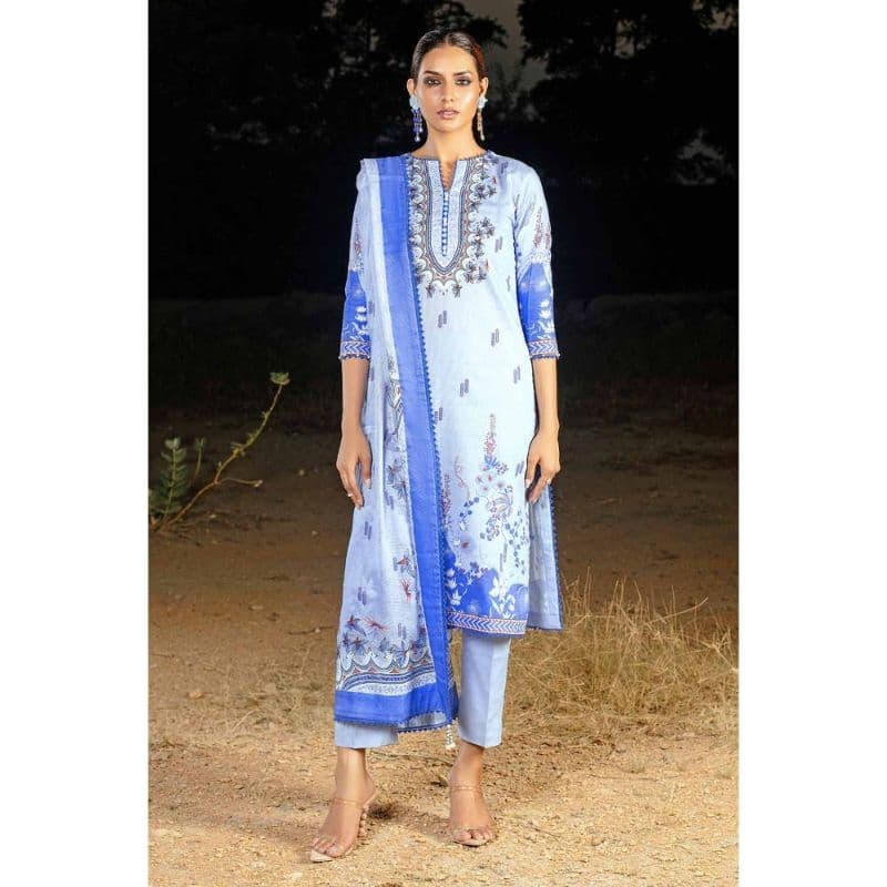 Ideas Printed Corduroy Unstitched Suit CD-32004 B 3PC