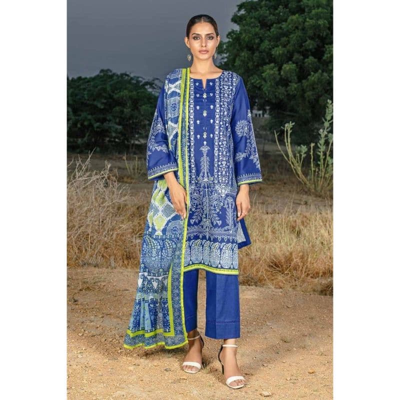 Ideas Digital Printed Embroidered Corduroy Unstitched Suit CD-32009 3PC