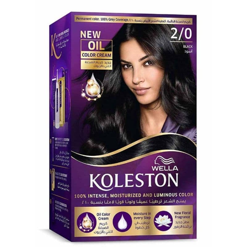 Wella Koleston Color Cream Kit 2/0 Black